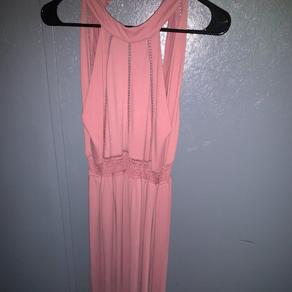 Poof New York Pink Sleeveless Maxi Dress Size M